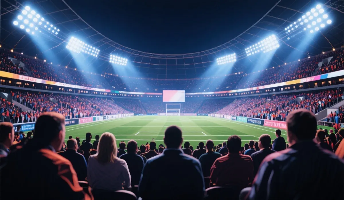 体育现场氛围图